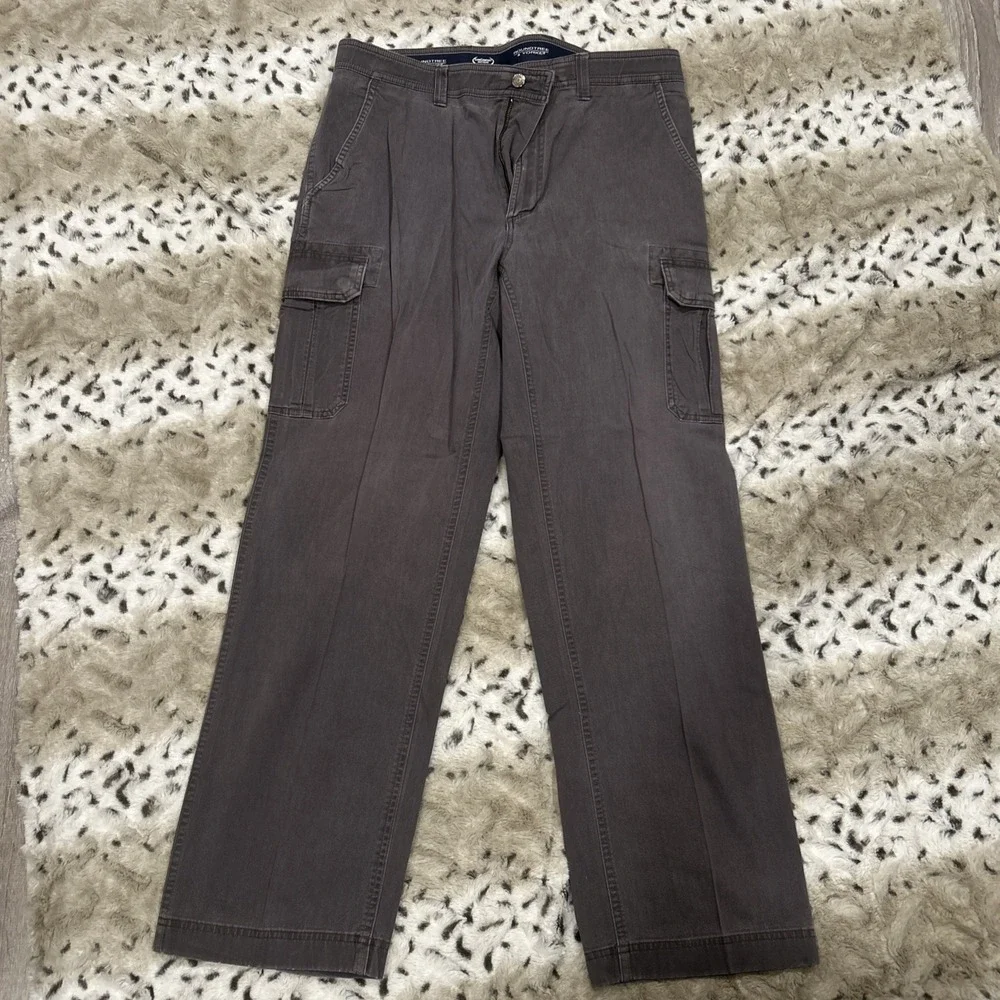Roundtree and‎ Yorke Cargo Pants Mens Sz 36x32 Grey Gorpcore